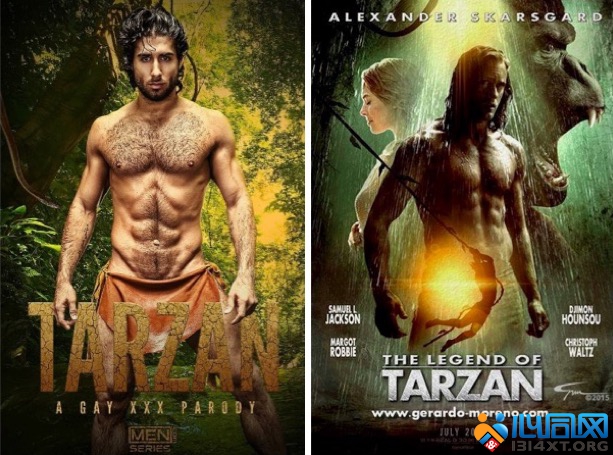 GV片商推出《人猿泰山》Gay版Tarzan A Gay XXX Parody