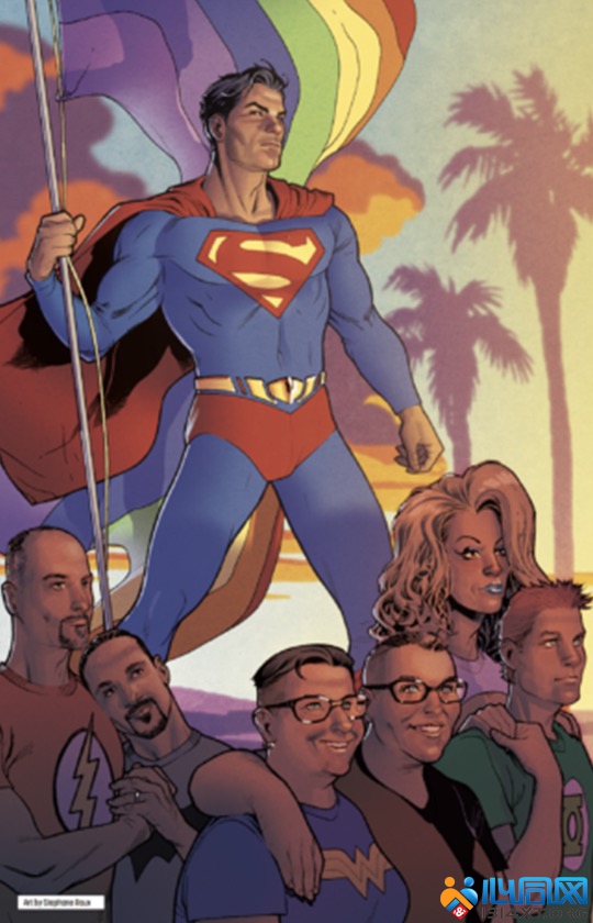 超人蝙蝠女齐聚首 推漫画特辑挺同志